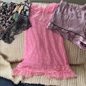 Victoria's Secret Lavender Satin Sleepwear